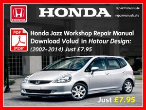 Honda Jazz Workshop Repair Manual PDF Download