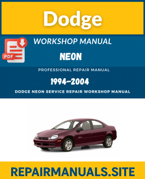 Dodge Neon Workshop Service & Repair Manual Download